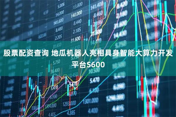 股票配资查询 地瓜机器人亮相具身智能大算力开发平台S600